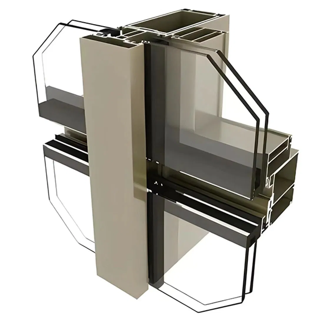 Modern Aluminum Curtain Wall Profile Supply Glass Aluminum Curtain Wall System