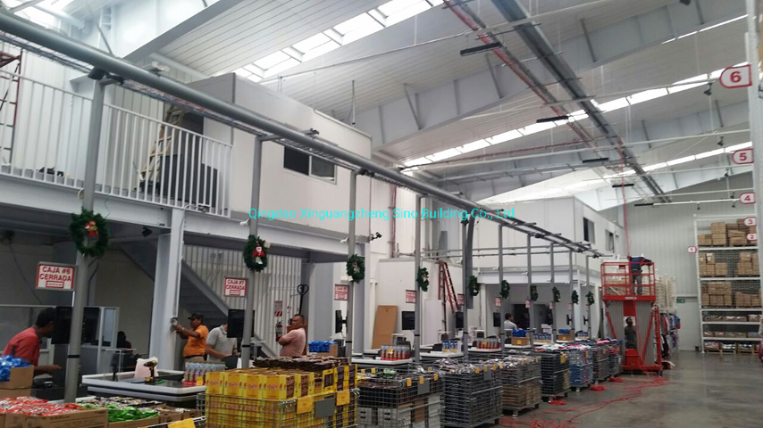 Costa Rica 4800 Sqms Pre Engineered Steel Structure Supermarket Building