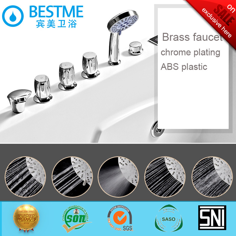 Hot Design & Cheaper Price Acrylic SPA Massage Bathtub (Kb-405)