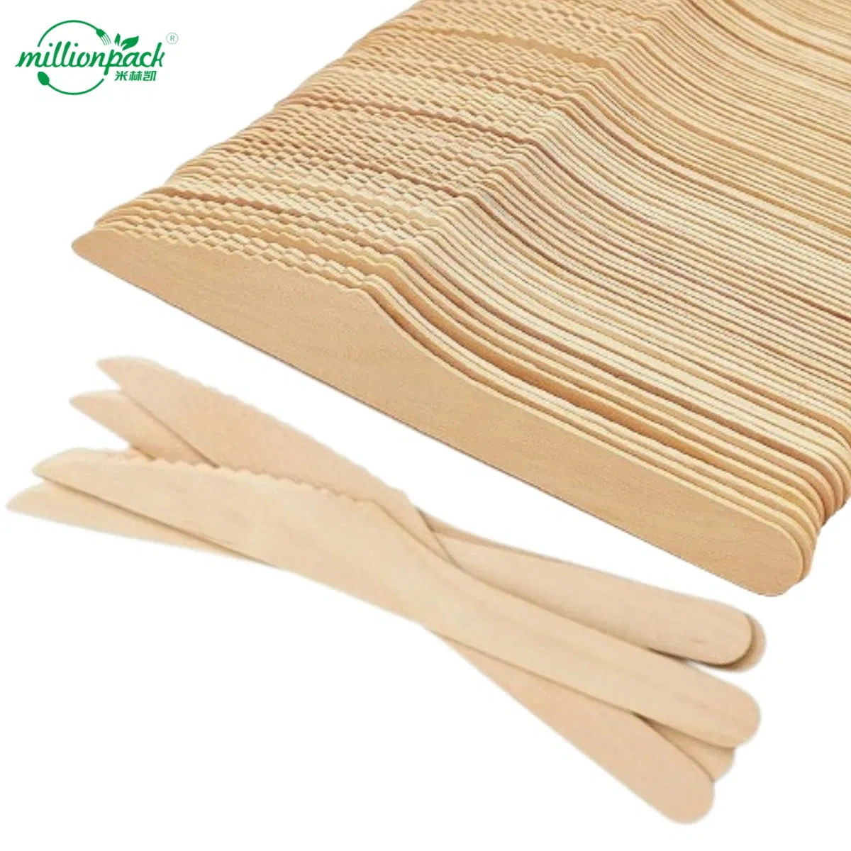 Natural Birch Wood Disposable Knife for Restaurants Catering and Food Trucks
