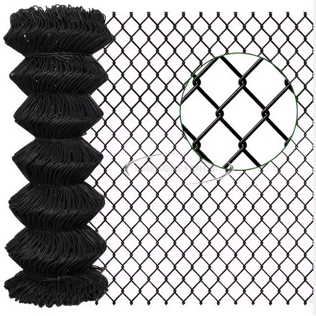 PVC Coated Galvanized Chain Link Wire Mesh Fence Cost Price Hexagonal Hole Chain Link Fencing Mesh Metal Wire PVC Coated 1X1 Wire Mesh Fence