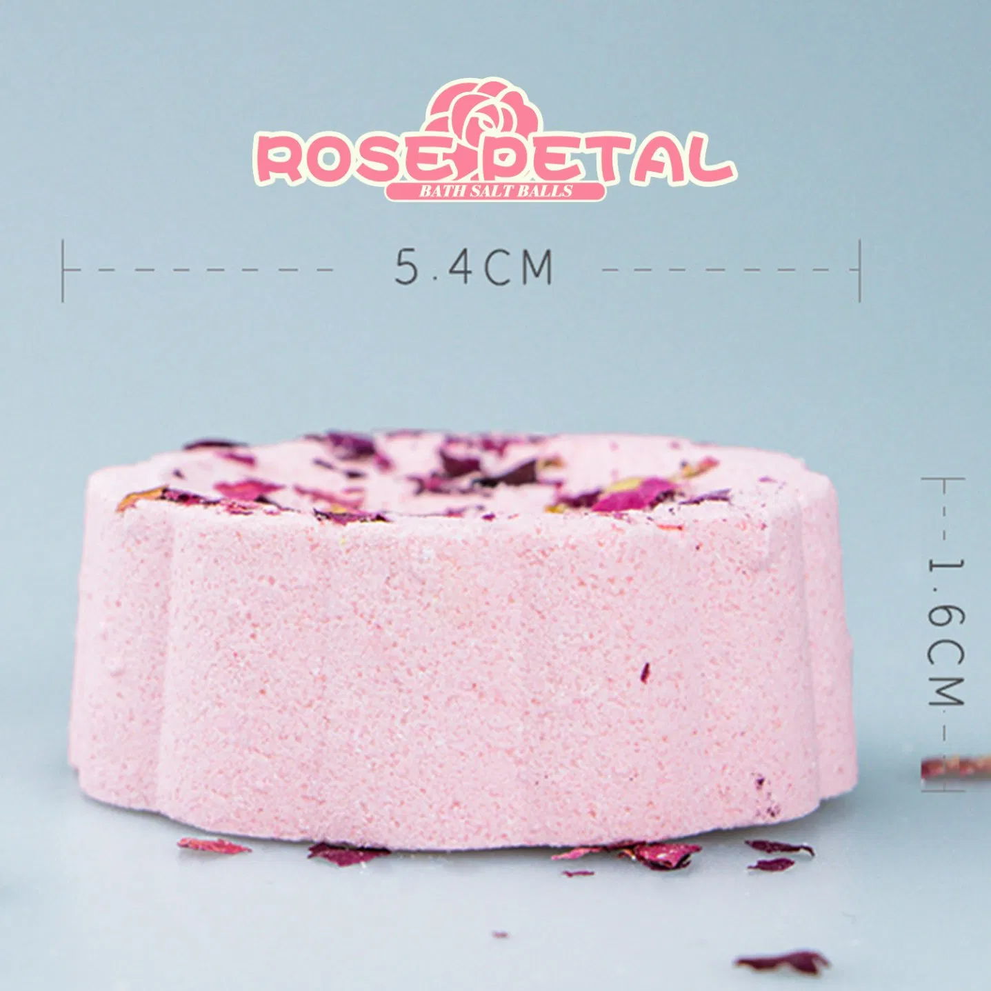 Indulge in Luxurious Rose Petal Bath Salt Balls for Relaxation