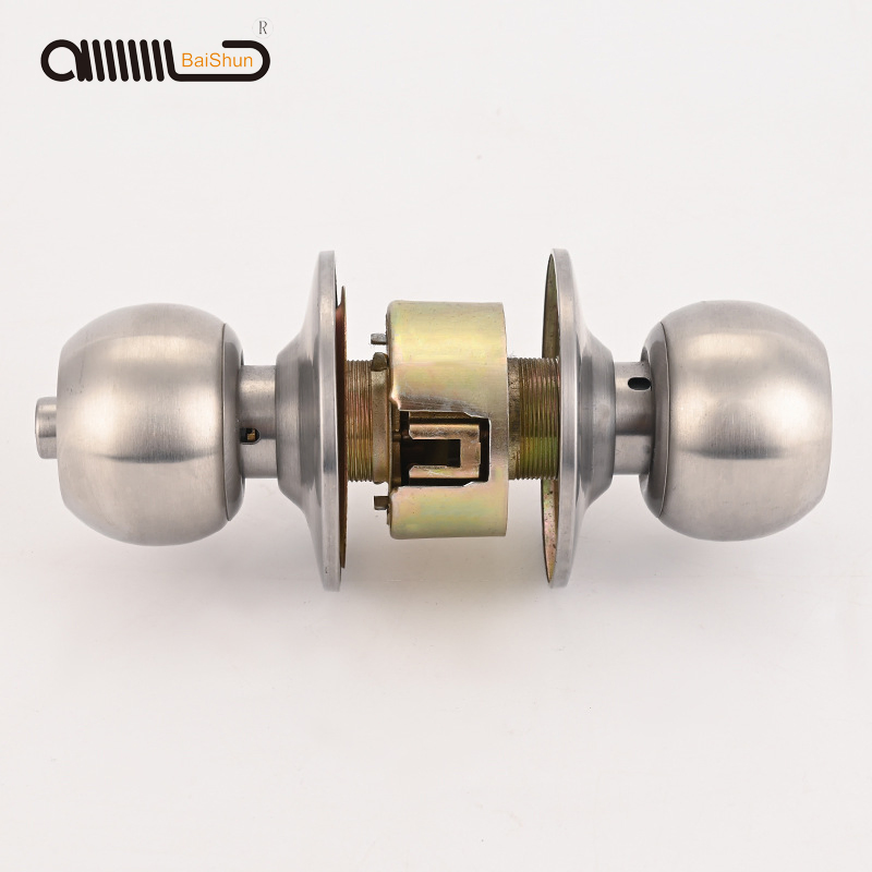 Factory Stainless Steel Entry Hotel Round Cylindrical Ball Door Handle Tubular Knob Lock