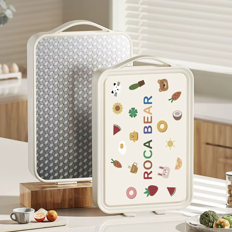 Double-Sided Cutting Board for Fruit Vegetables Eco-Friendly PP Stainless Steel New Design Kitchen Tool Everyday Use Restaurants
