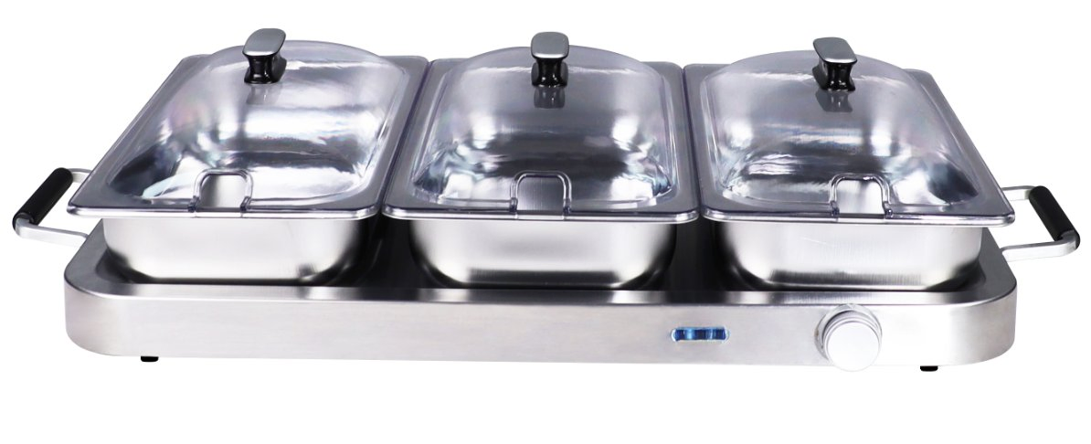 3X2.5L Separate Warming Pans Beffet Warmer