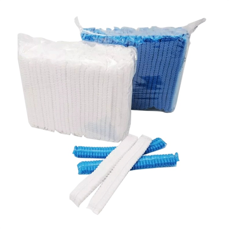 Wholesale Cheap Nonwoven Mob Cap with Double Elastic