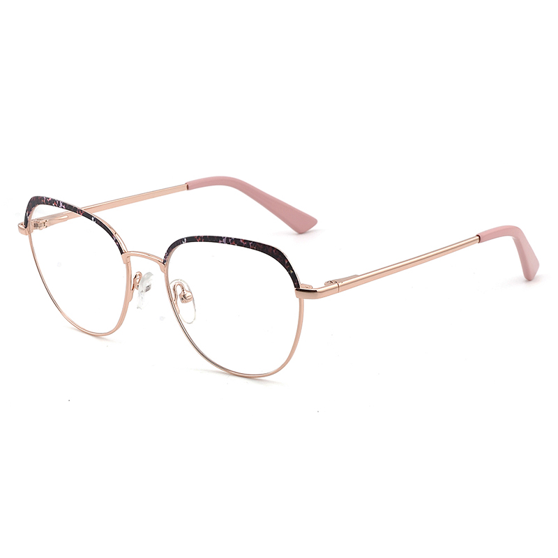 Hot Sales Wholesale High Quality Round Colorful Optical Frame Metal Modern Fashion Eyewear for Women