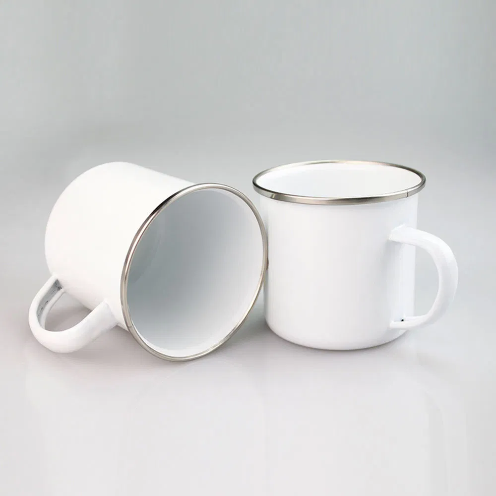 Hot Selling Custom Enamel Camping Mug Enamel Mug Retro Coffee Mug Sublimation Enamel Mug