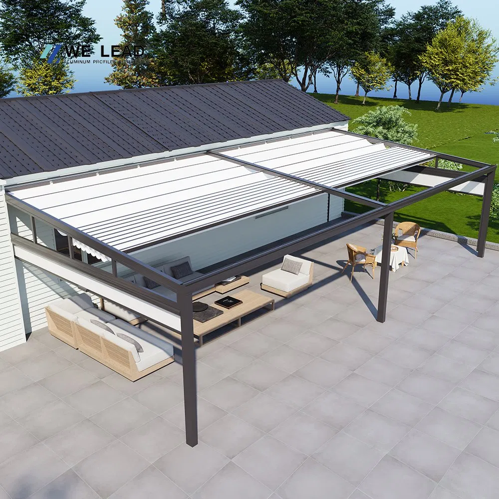 Large Retractable Folding Awning for Patio Use