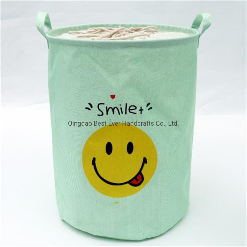 Tall Decorative Wicker Storage Basket Bins with Long Handles