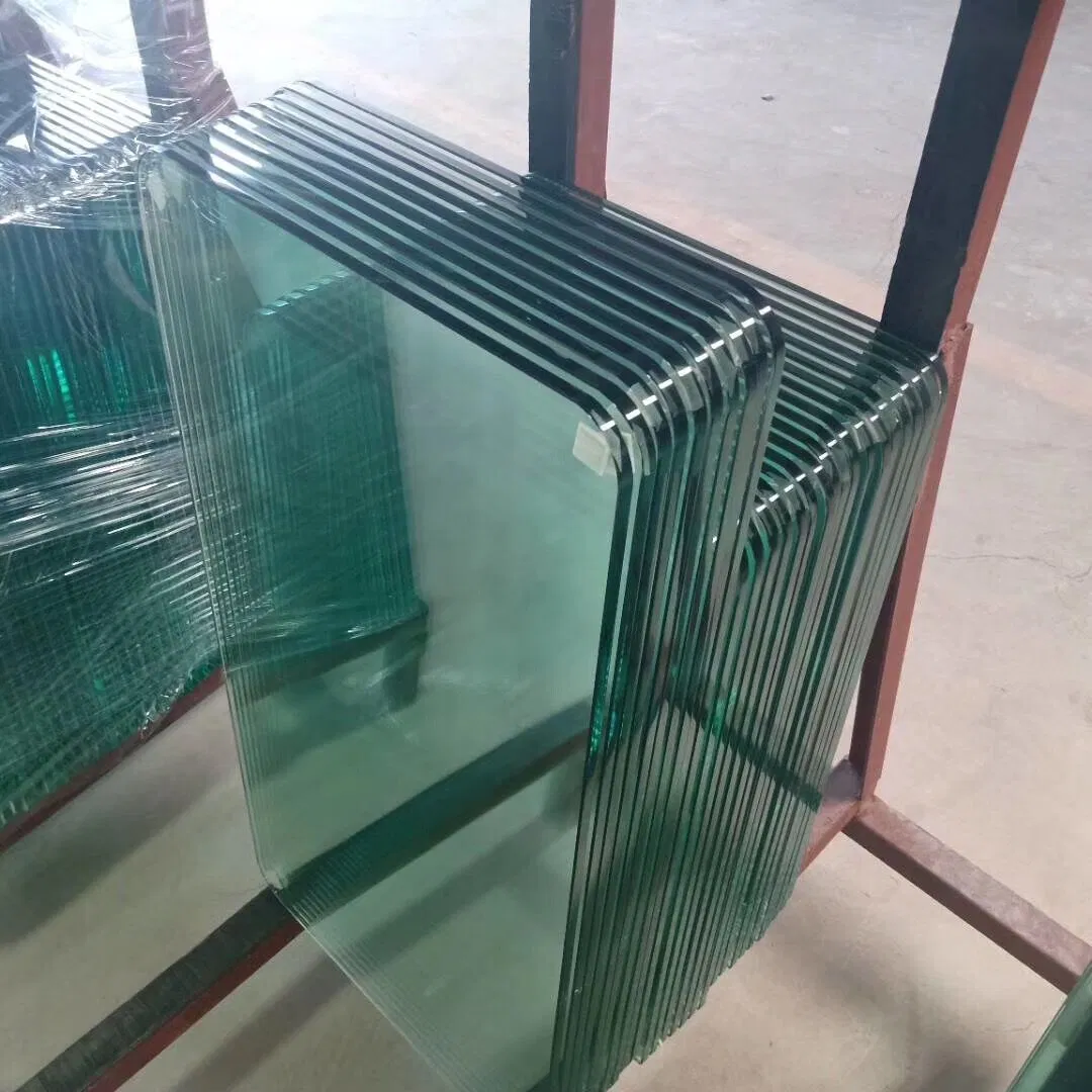 Clear/Tinted Flat Curved Custom Toughened Tempered Laminated Building Glass for Pool Fence, Window, Door, Glass Railing, Furniture, Table Top, Shower Door