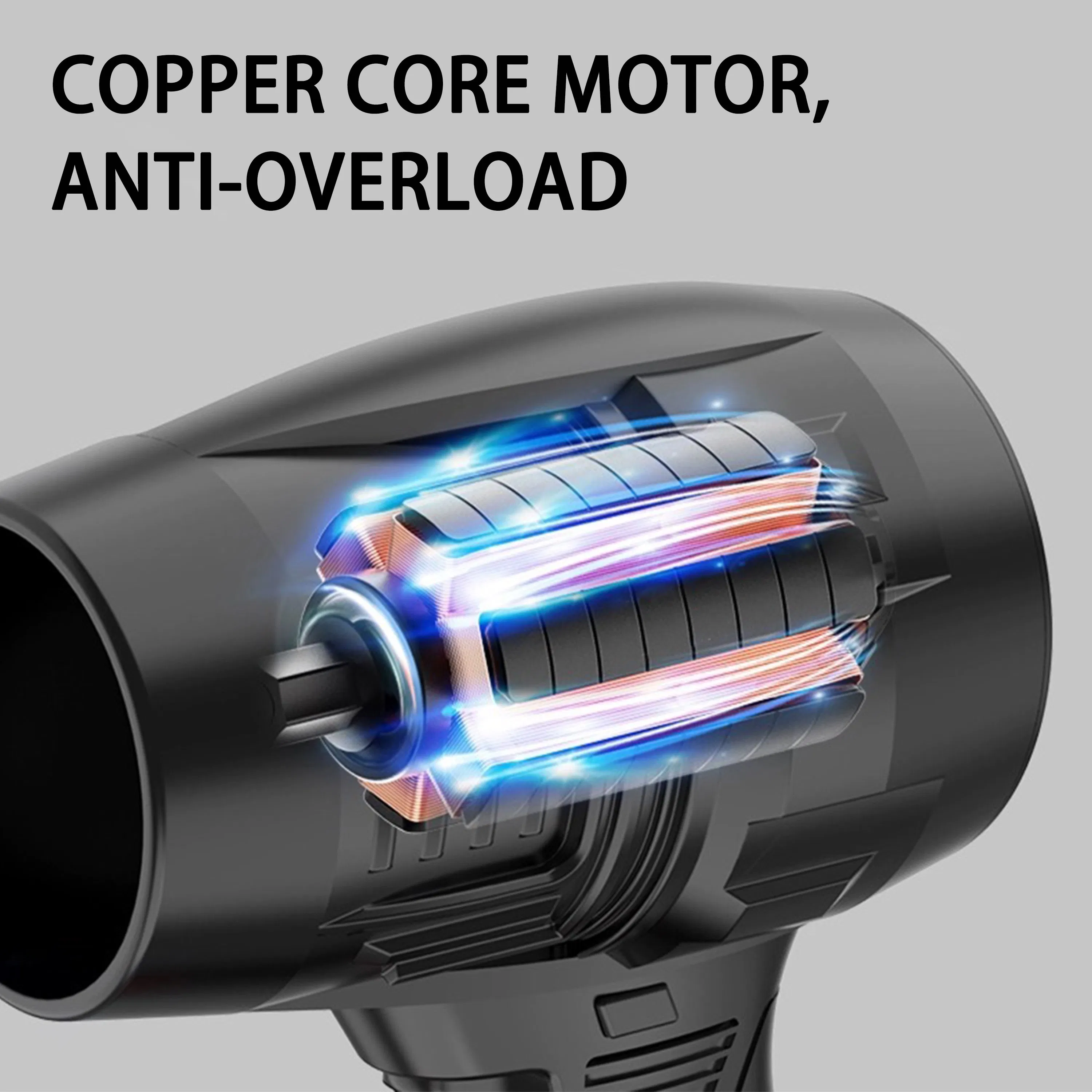 Wosai Factory Price High Power Portable Lithium Battery Charging Electric Blower Cordless Manual Air Blower