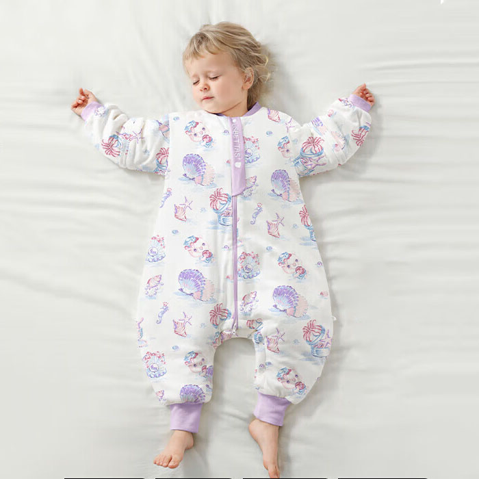 Premium Custom Baby Sleep Sack Knit Cotton Warm Sleeves Detachable Infant Sleeping Bag for Winter Autumn Boy and Girl Use