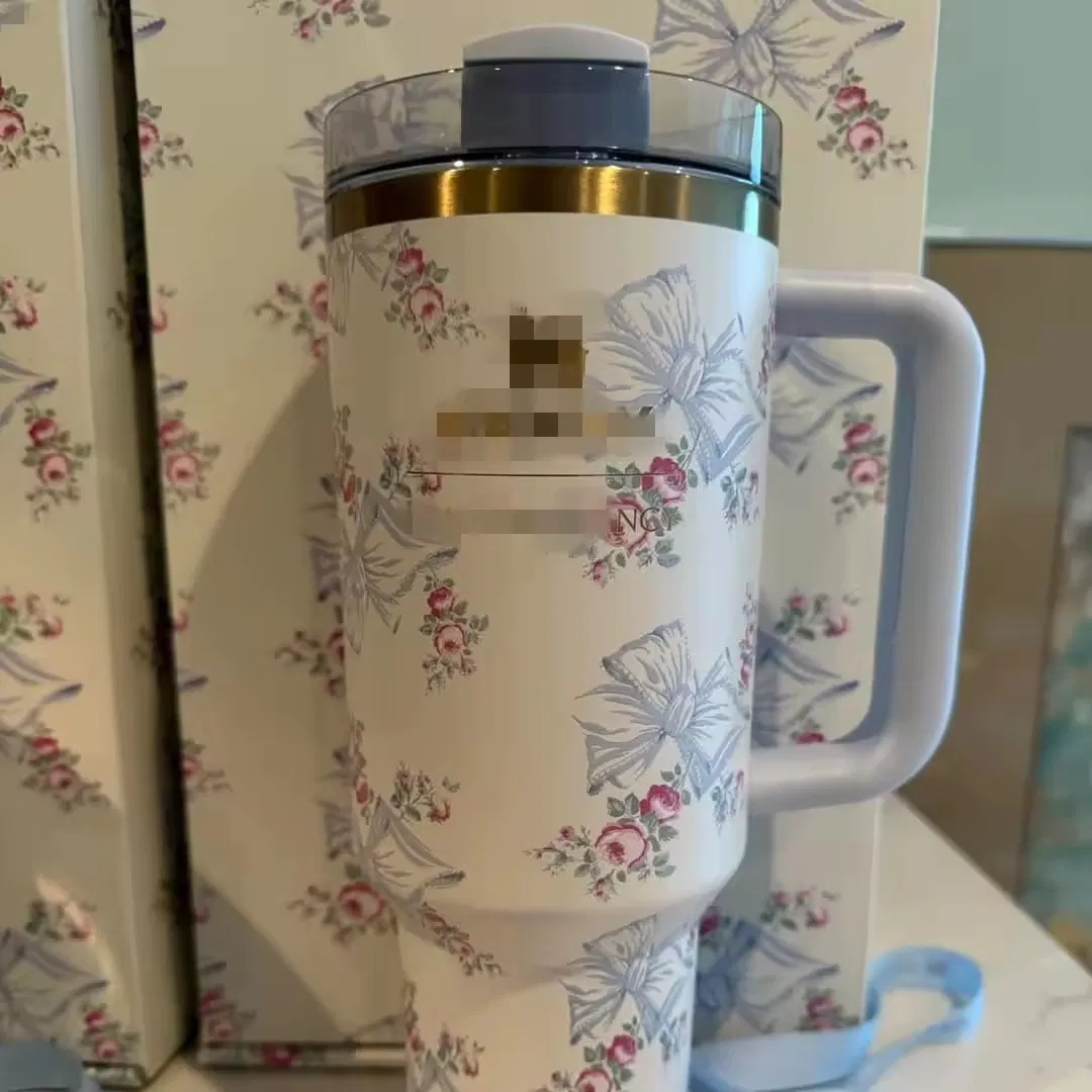 Термос 40 oz с трубочкой, двойные стенки 304 нерж. сталь