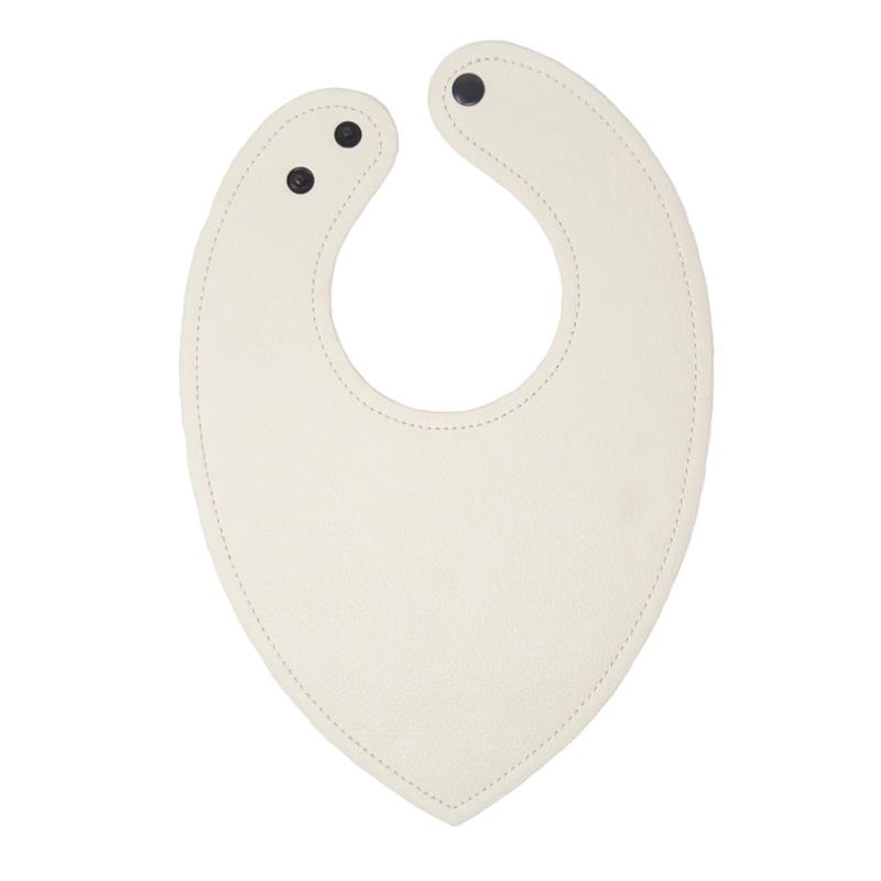 Unisex OPP Packing Bag Baby Vegan Leather Drool Bibs Baby Dribble Bibs