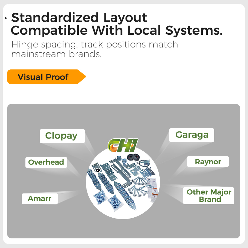 Chi Large Insulated Steel Garage Door 14X14 for Commercial Sites