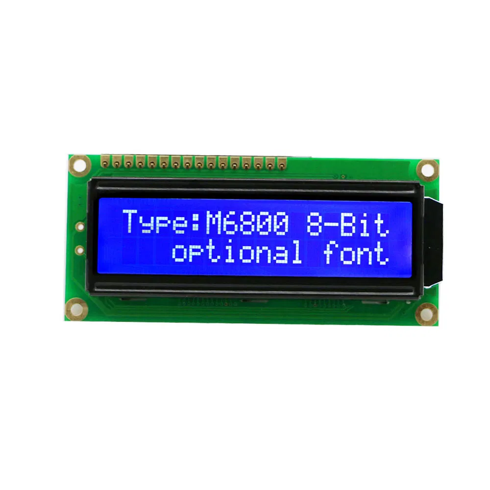 ЖК-дисплей COB 16x2, черный шрифт на белом фоне