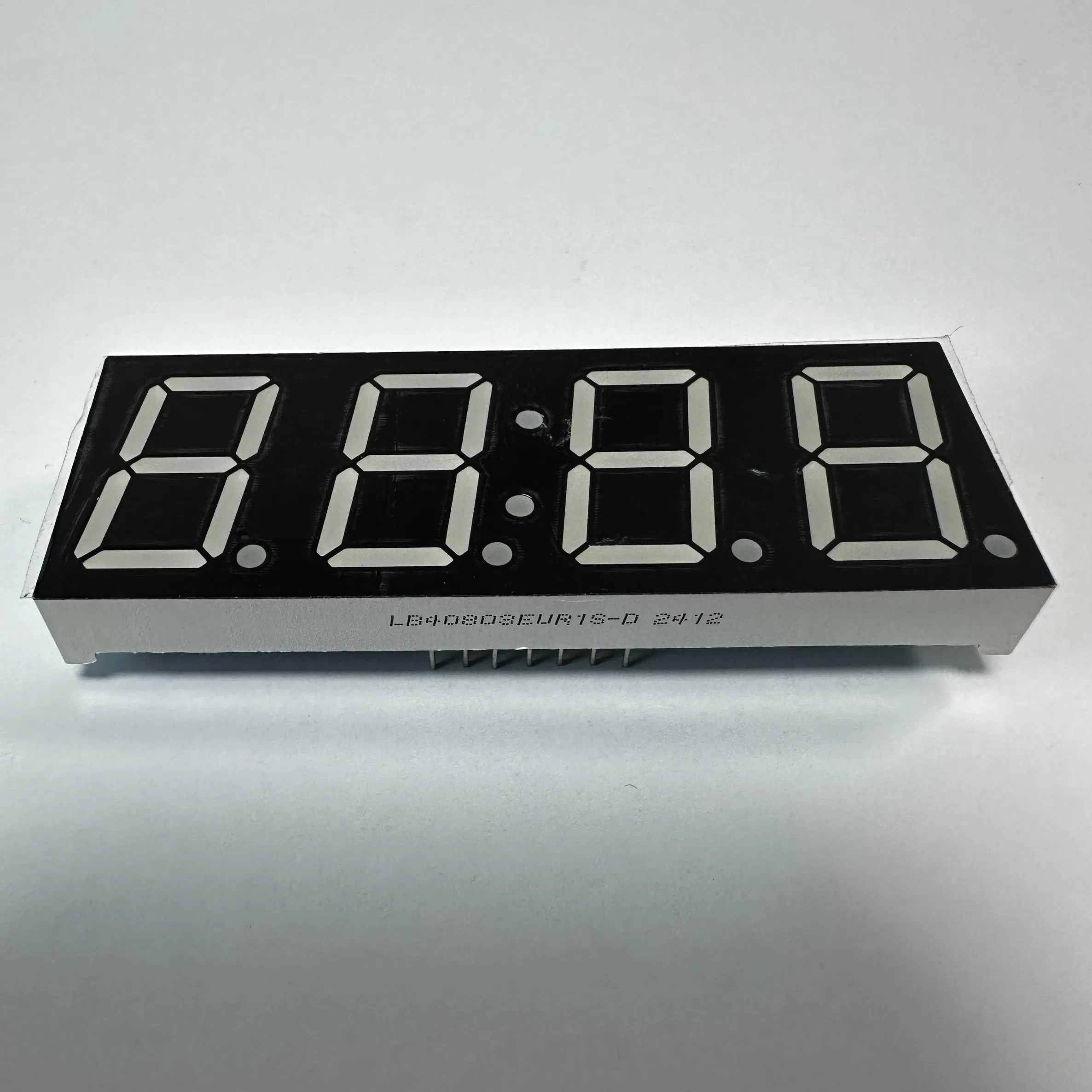 High-Visibility Ultra Red 4-Digit LED Clock Display Unit