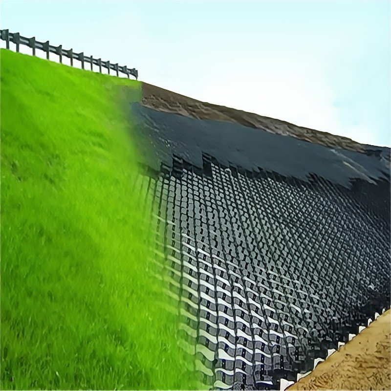 Textured and Perforated HDPE Plastic Geocell Geoweb System Manufacturer Price Gravel Grid Geocell for Road Construction