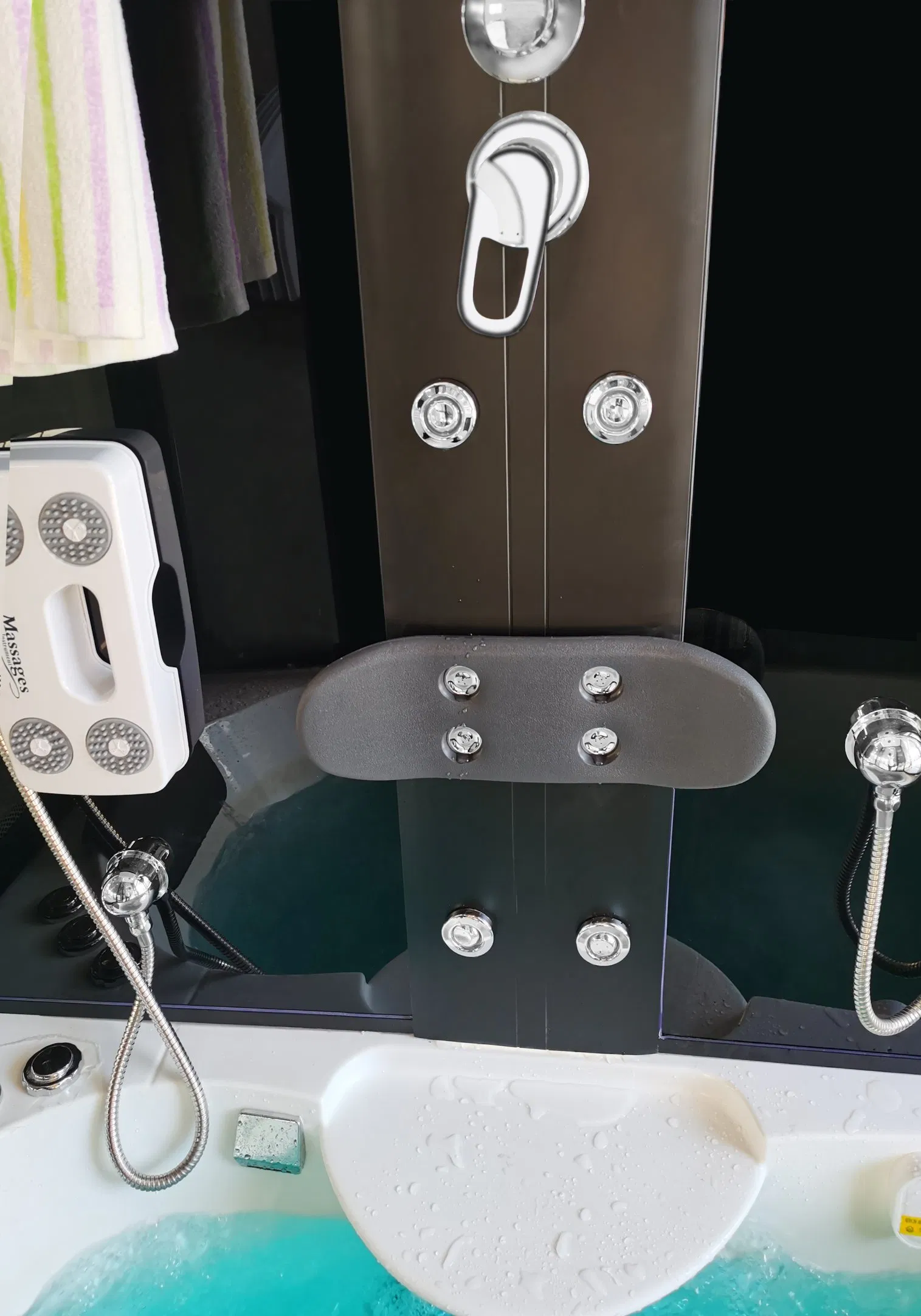 Factory Customized Tempered Glass Massage Shower Enclosure Steam Shower Cabin with Whirlpool