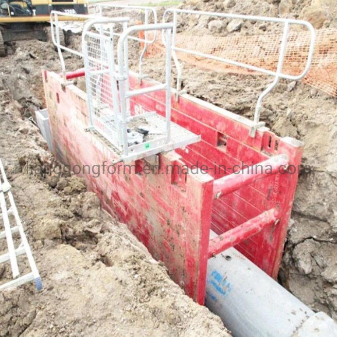 China Manufacturer Durable Trench Shields Trench Shoring Trench Box Safe Steel Formwork System for Ditch Construction