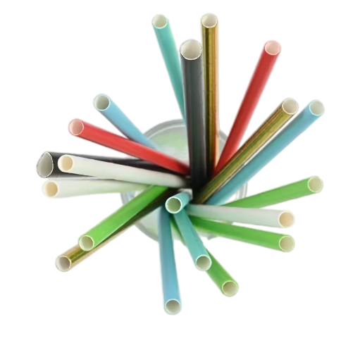 Natural Coconut Leaf Straws Sustainable Disposable Drinking Straws for Beverages and Desserts