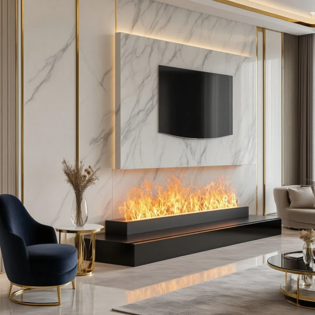 High Quality 1250mm Modern Style Indoor Fireplace 3D Water Vapor Fireplace