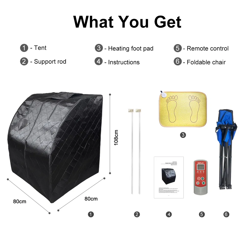 Портативная складная сауна с инфракрасным обогревом Raysen