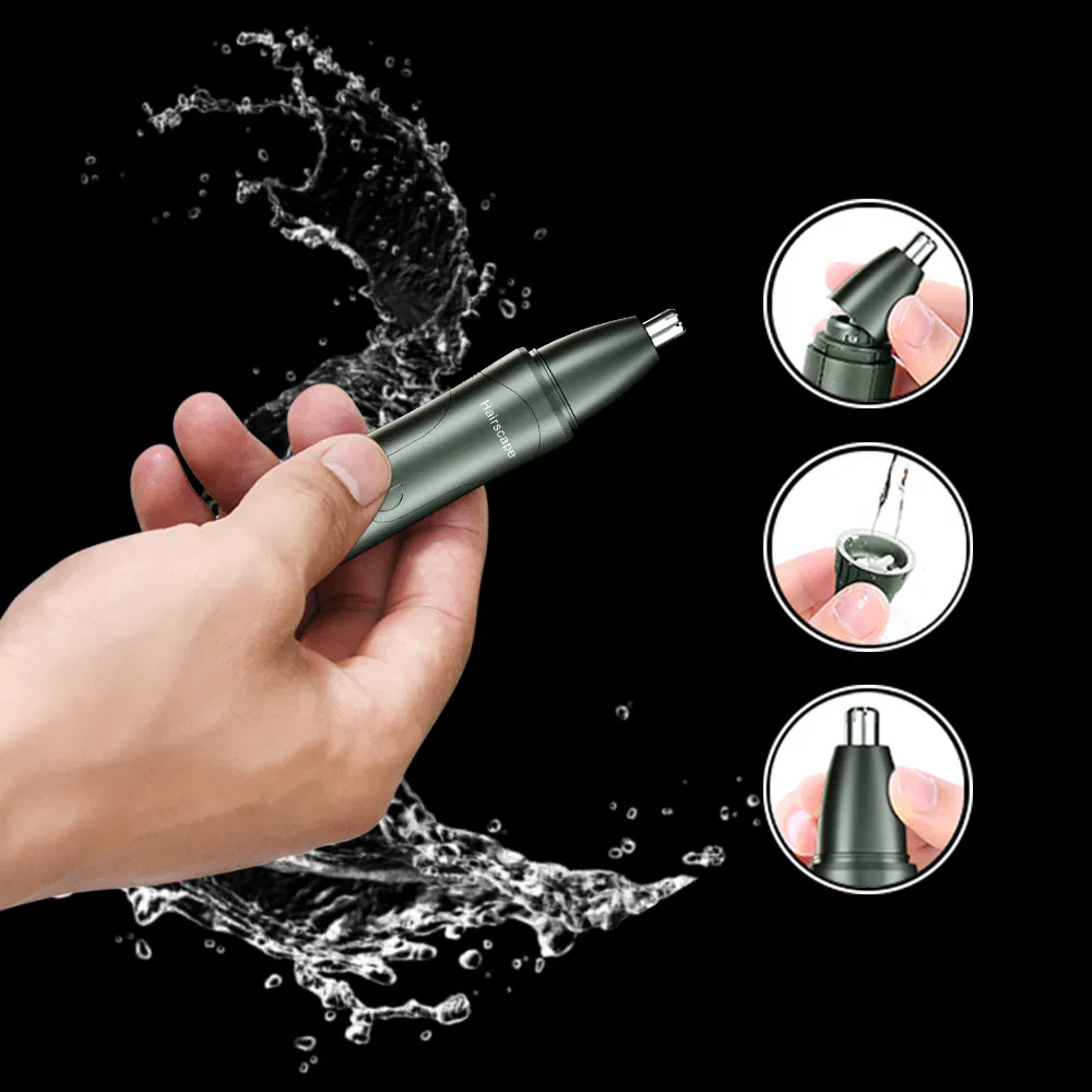 Mini Electric Nose Hair Trimmer Nasal Hair Scissors Nostril Shaver