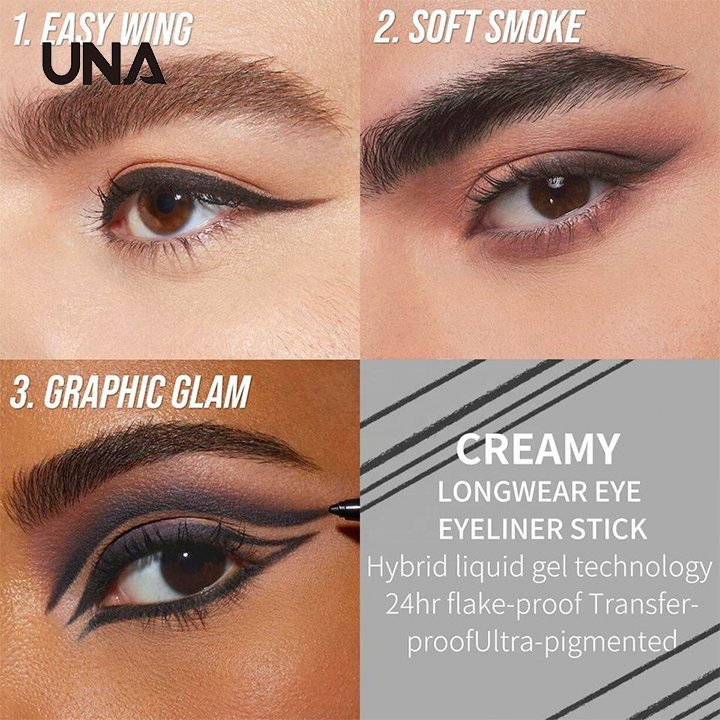 Custom Logo Black Matte Retractable Water Proof Eyeliner Pencil Private Label Wholesale Pigment Mini Eyes Makeup Vegan Eye Liner