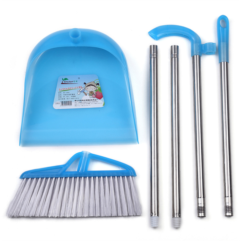 Long Handle for Home Kitchen Room Office Lobby Floor Use Upright Stand up Broom Dustpan