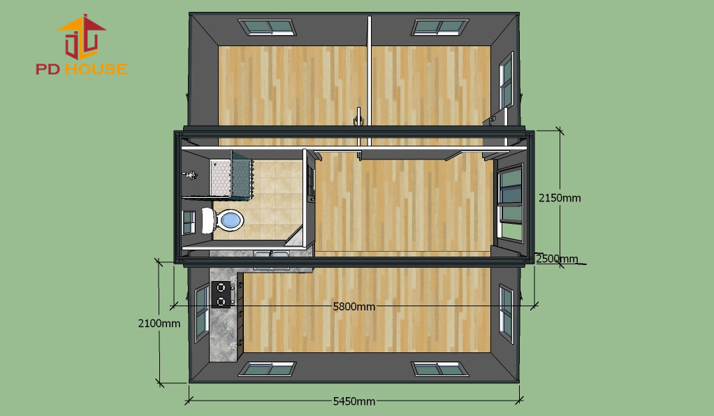 China Low Cost Prefabricated House/Prefab House /Mobile House for Apartment