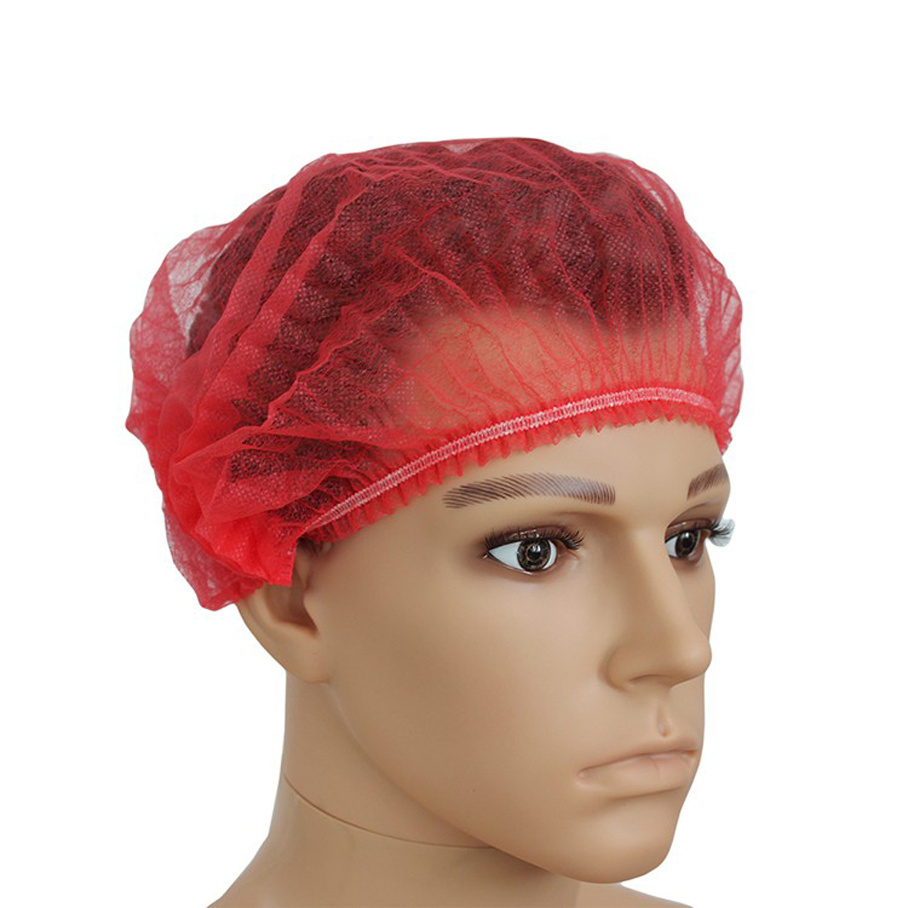 Nonwovne Elastic Clip Cap Bouffant Hat
