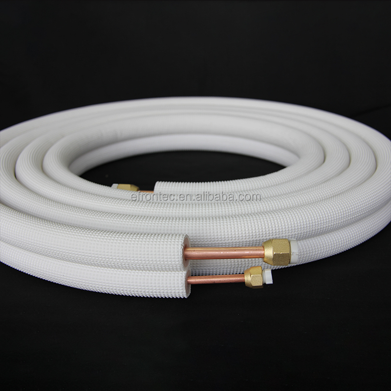 Insulated Copper Pipe Air Conditioner PE with Iron Pipe Insulation