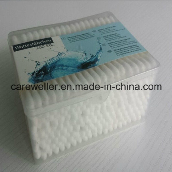 Cotton Bud/ Plastic Stick Cotton Bud/ Double Head Cotton Bud for Cosmestic Use