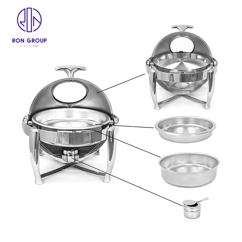 Ss201 Electrically Heated Stainless Steel Buffet Stove for Hotel Restaurant Buffet Stove for Round Buffet Holding Stove