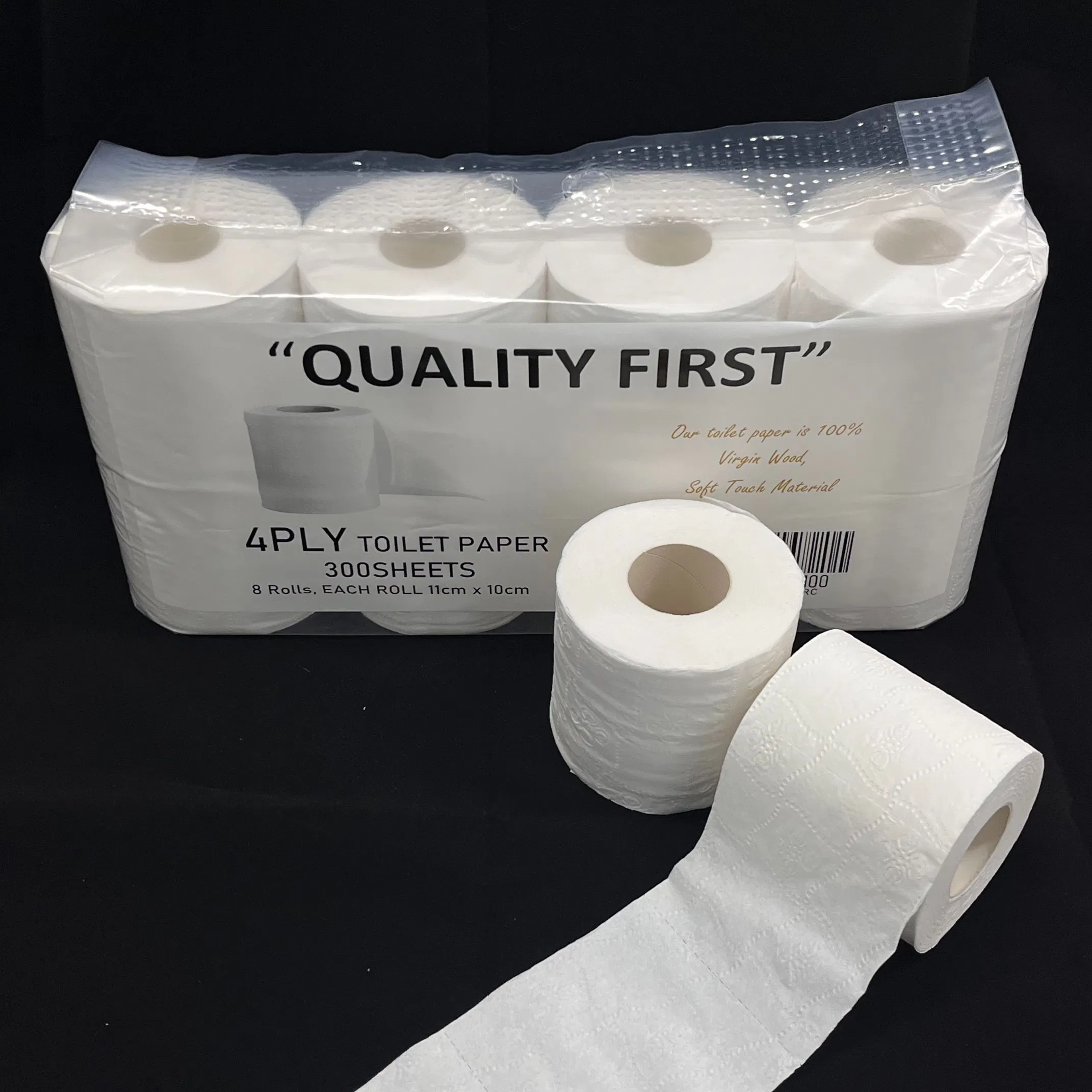 Wholesale Cheap Recycled A Grade Toilet Paper Factory Price 2/3/4ply 10*11cm Toilet Paper Roll Manufact