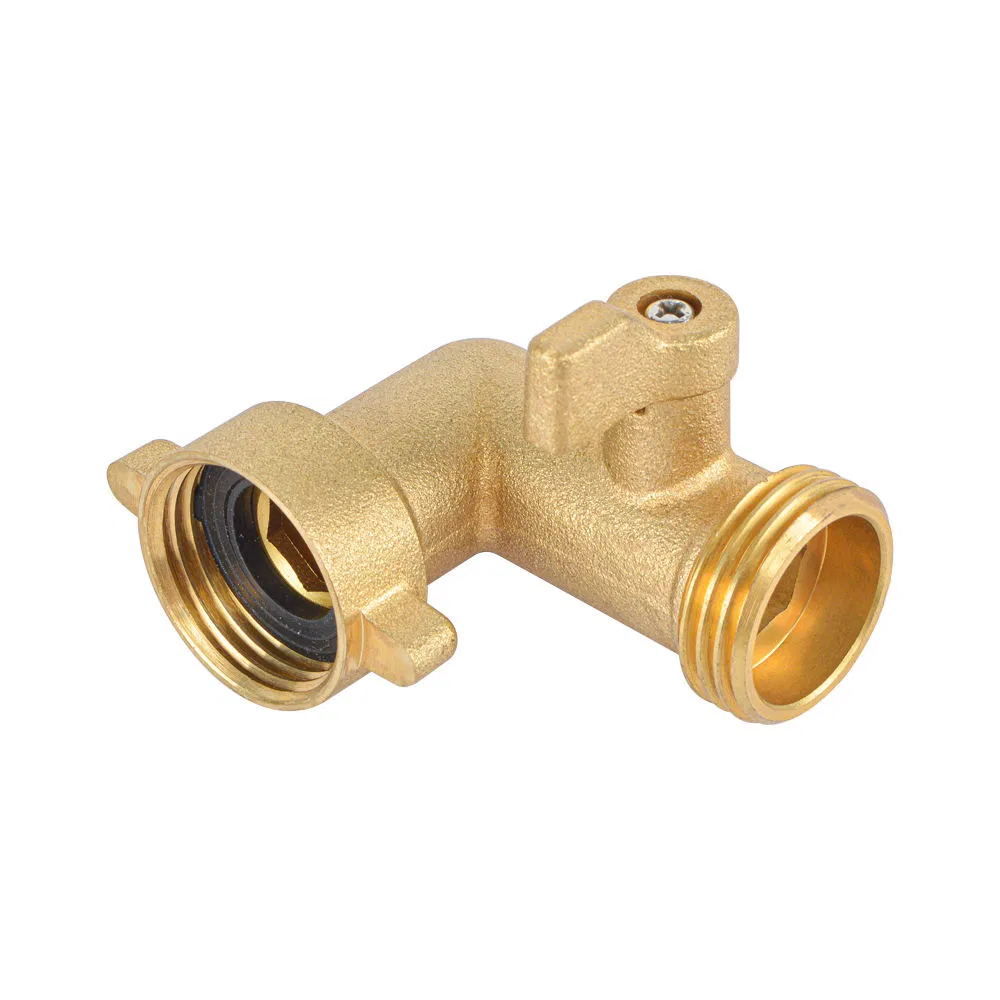 3/4" Fht X 3/4" Mht Brass Shut off Valve 90 Degree Garden Hose Elbow Connector