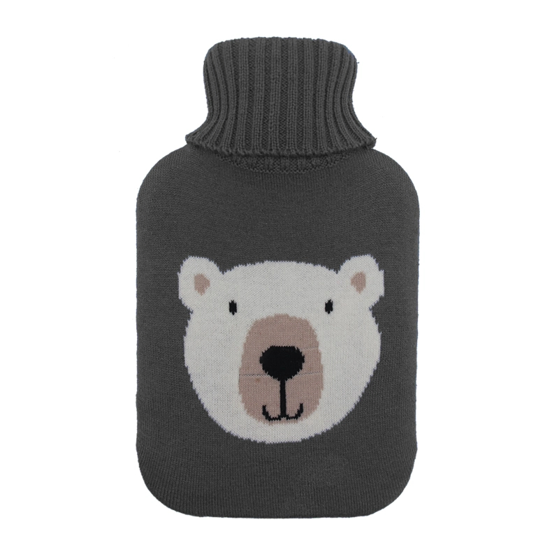 Manufactory Fashion Acrylic Winter Warm Soft Owl Design Knitted Cover for Hot Water Bottle