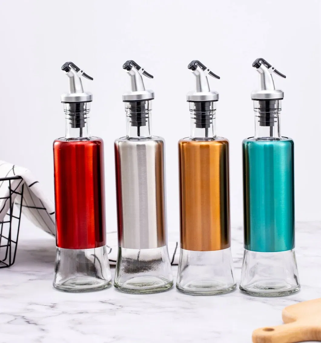 Factory Hot Sale 200ml/300ml/500ml Sauce Vinegar Seasoning Spray Jar Stainless Steel Oil Dispenser Bottle