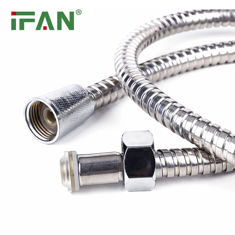 Ifan Customized Size Bathroom Shower Hose Pipe Stainless Steel Flexible Water Hose