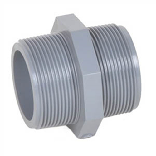 High Quality 1.0MPa Plastic Nipple Pipe Threaded End Fitting UPVC Plumbing Thread Pipe and Fittings PVC Pressure Pipe Fitting for Water Supply DIN Standard
