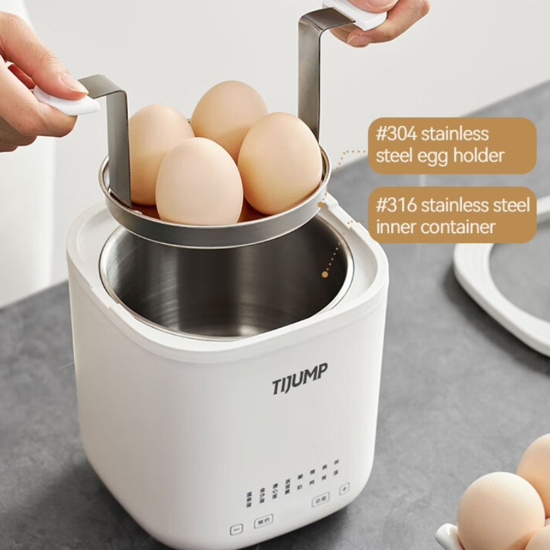 Premium Stainless Steel Electric Egg Cooker for Perfectly Steamed Eggs
