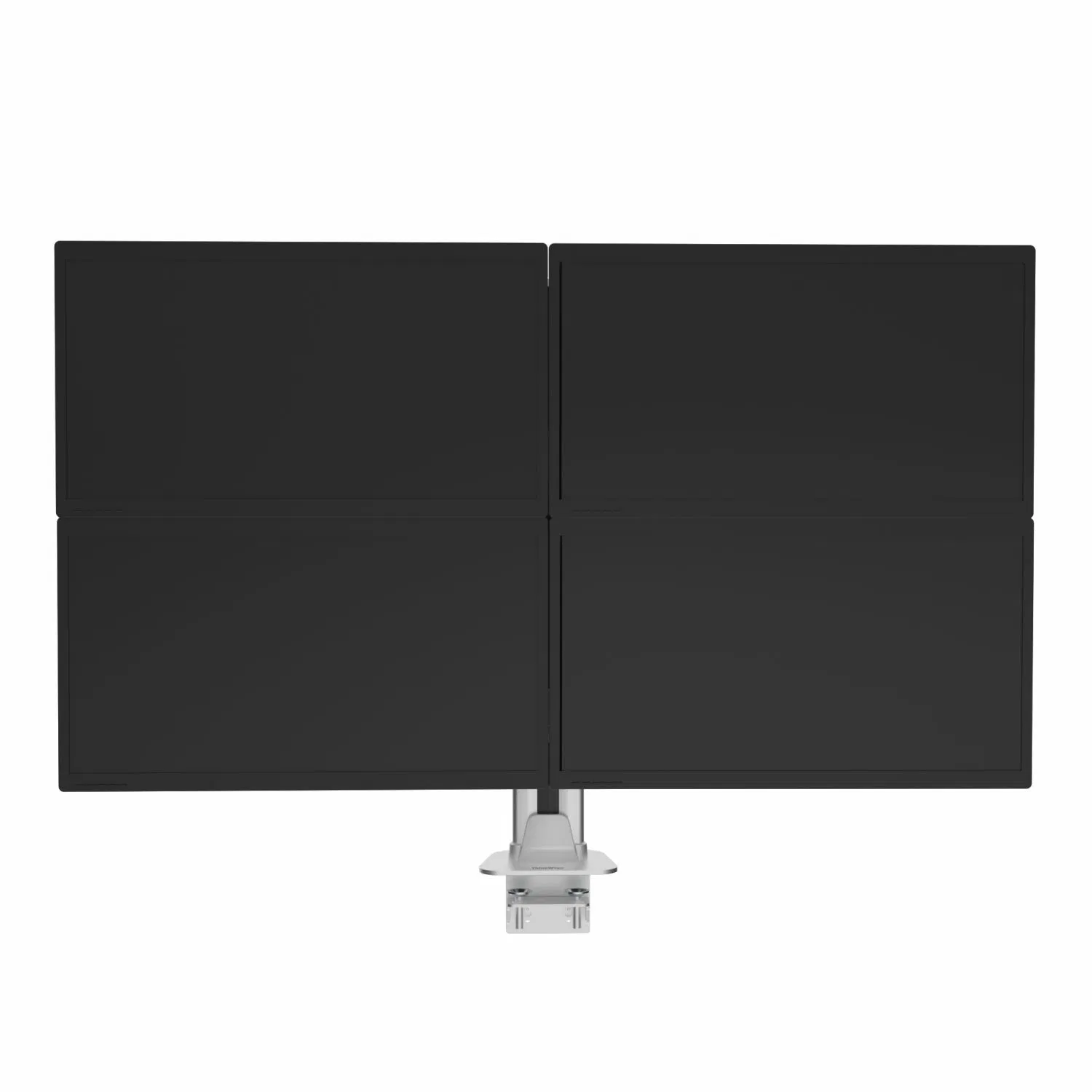 Кронштейн для мониторов на 4 экрана, алюминиевый, серебристый