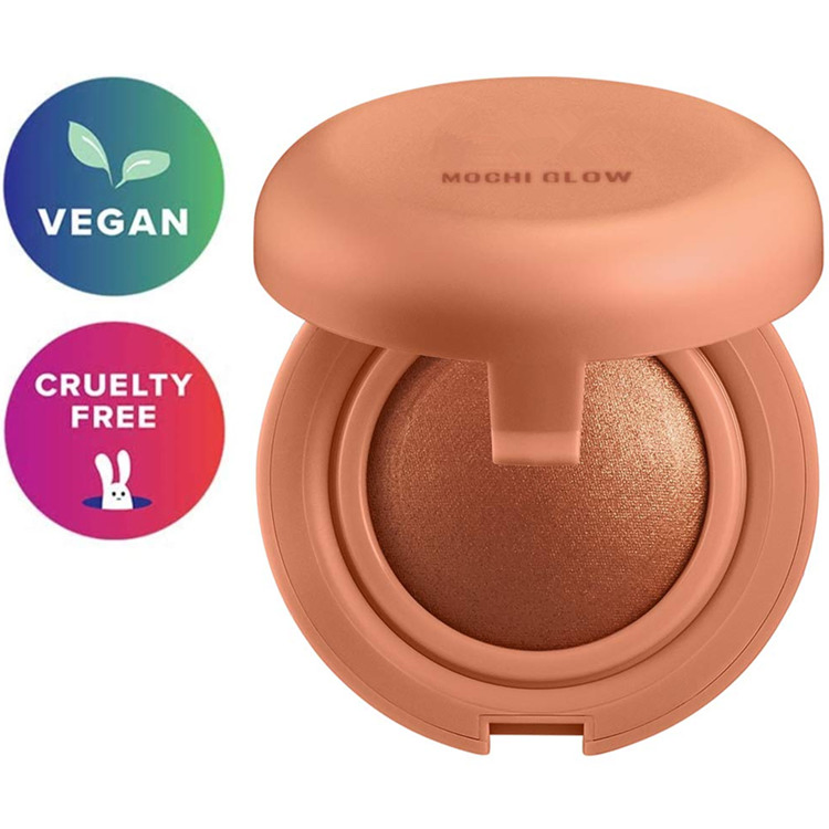 OEM Custom Vegan Golden Bronze Shimmer Glow Bouncy Highlighter