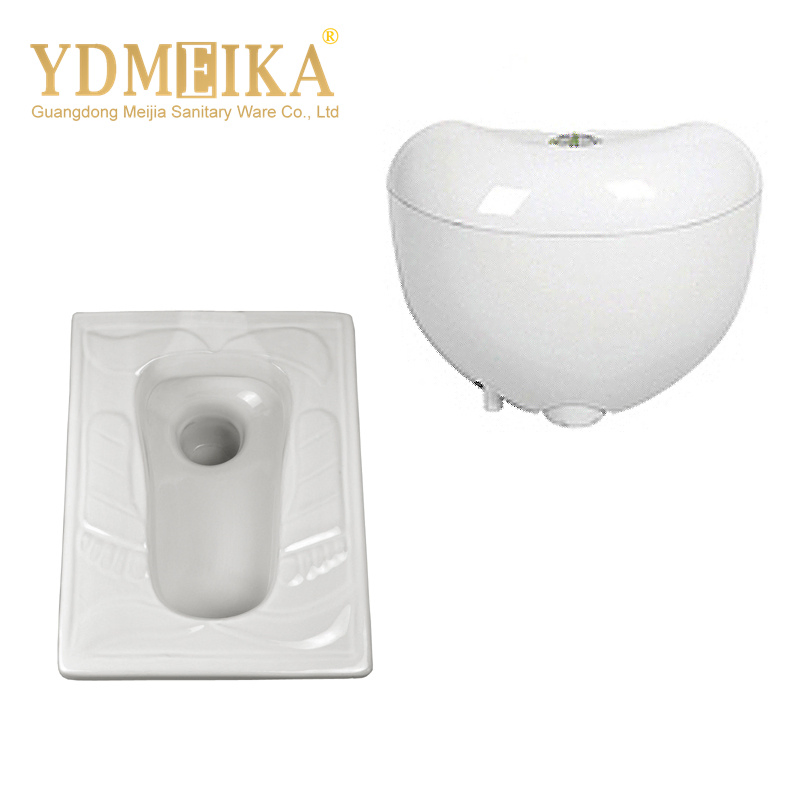 Colored Ceramic Children's Squatting Pan Square Bowl One Piece for Kindergarten Schools Children's Squat Toilet Can Be Paired with Squat Toilet Water Tank
