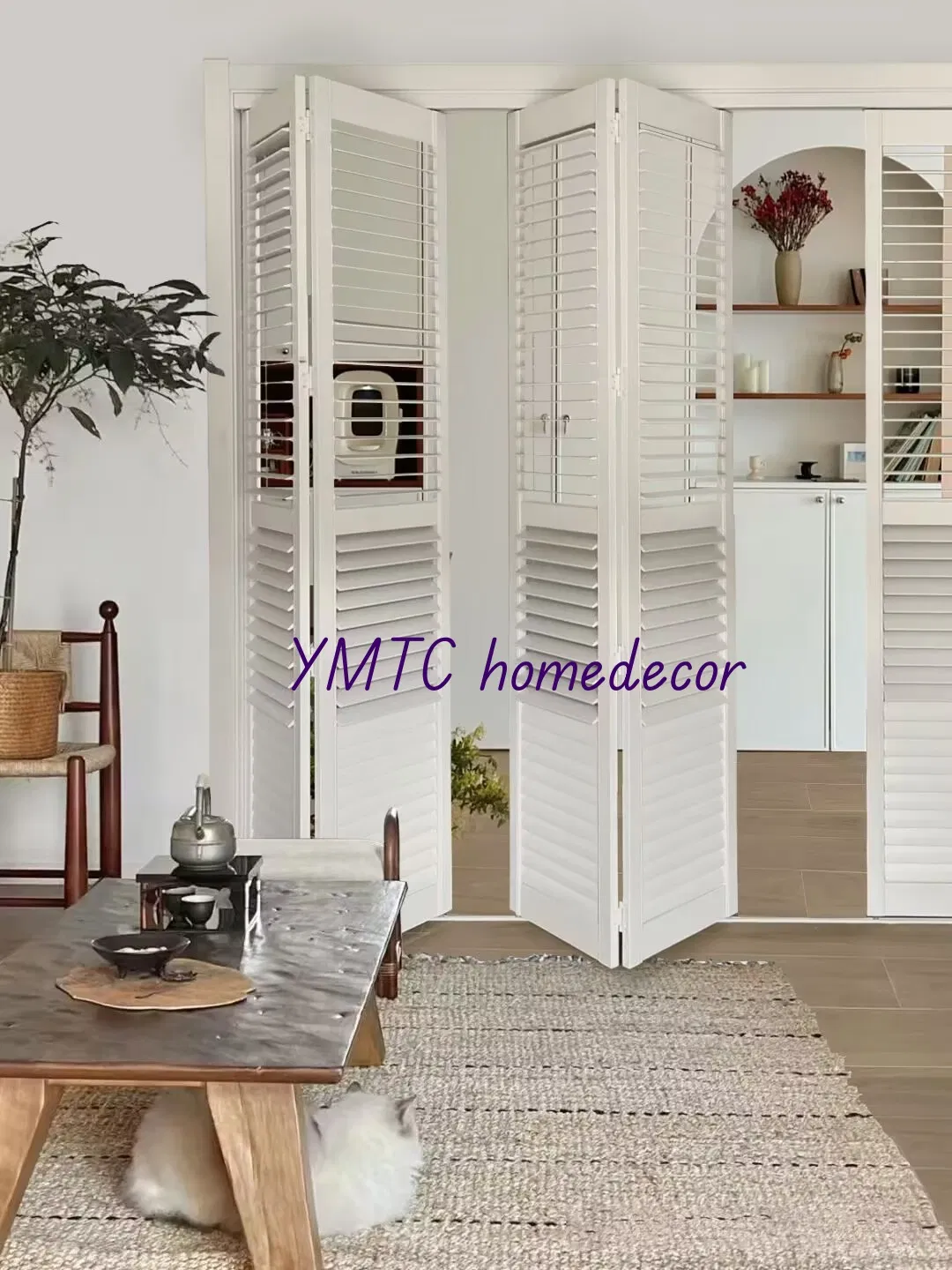 Adjustable Blades/Louvers Wood Basswood Plantation Shutters
