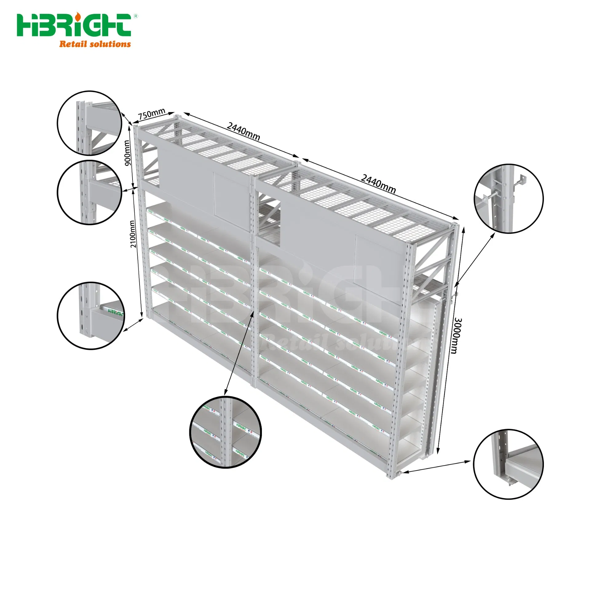 One-Stop Retail Store Design Service Supermarket Store Hypermarket Display Equipment Layout Design