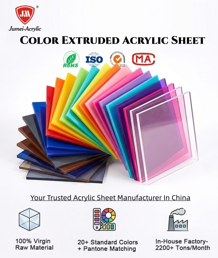 Premium Extruded Color Acrylic Sheets for Versatile Applications