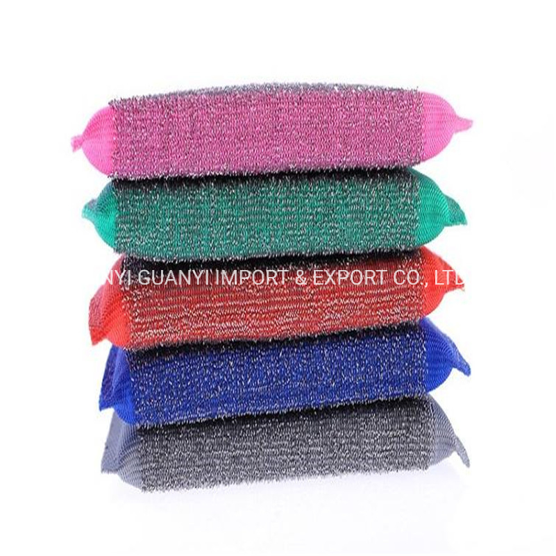Stainless Steel Sponge Scouring Pad Scrubber Material Dish Cloth for Cleaning